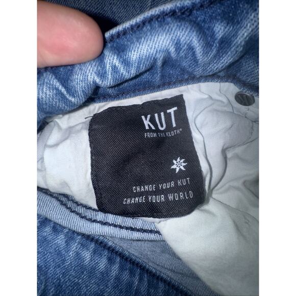 Blue Jean Denim Kut From The Cloth High waisted Kelsey Shorts Size 6 P5 - Picture 4 of 4